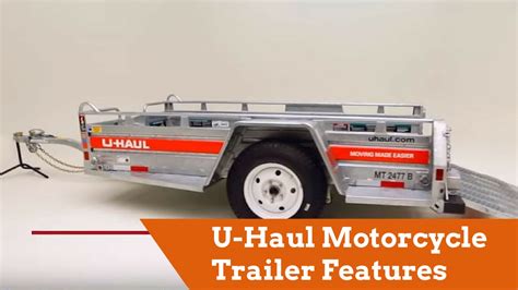 Does uhaul have motorcycle trailers - U-Haul locations have vehicle storage spaces that are up to 45 feet in length to accommodate any sized RV, boat or car. These spaces include enclosed, covered and uncovered storage spaces. U-Haul has the right vehicle storage for you, whether you have an RV, boat, car, pickup truck, ATV, project car, motorcycle or other vehicle.